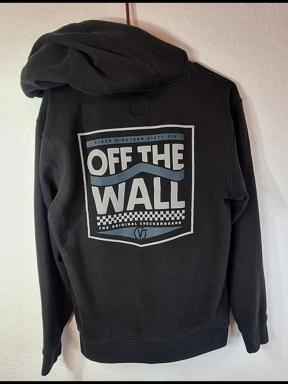 Vans "Off The Wall Since 1966" Graphic Pullover Hoodie Sz S Unisex